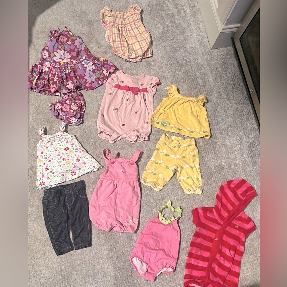 0-3 Months Girls Baby Clothes Bundle
